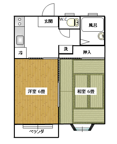 コーポつちはし間取り