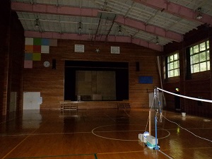 写真：旧大平小中学校の体育館