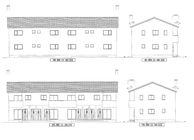 ルピナス中家立面図
