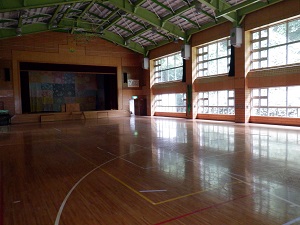 写真：旧大川中学校の体育館