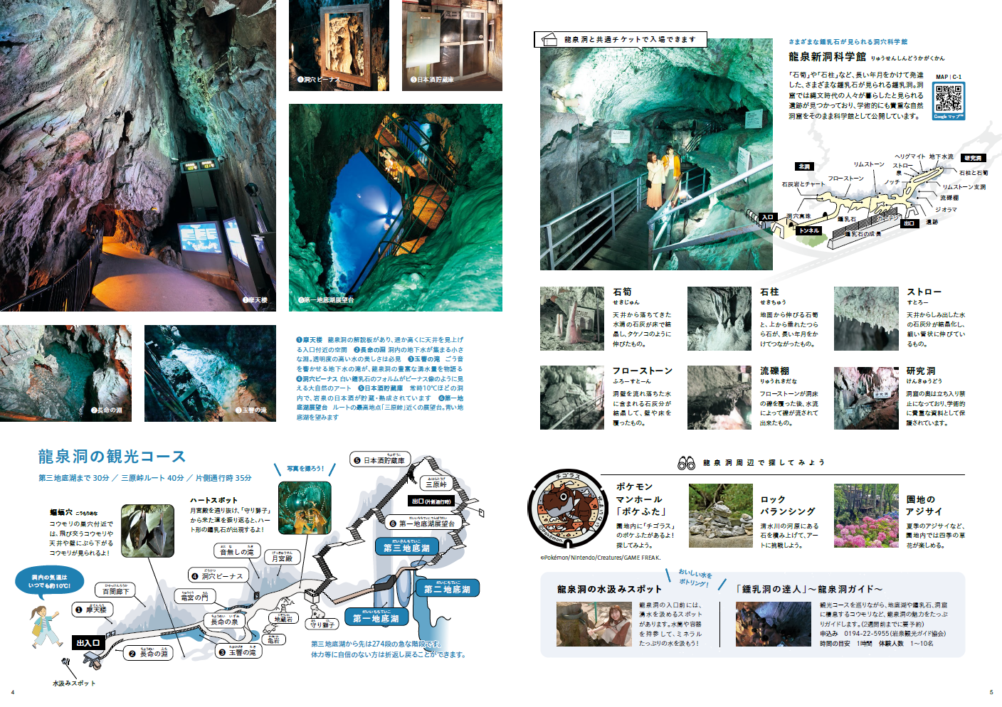 龍泉洞内・コース