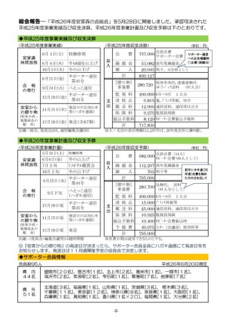 通信2ページのコピー