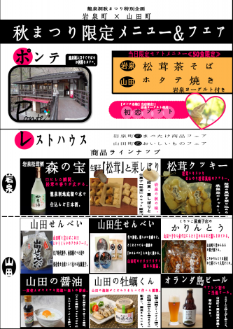 龍泉洞秋まつりチラシ(裏)